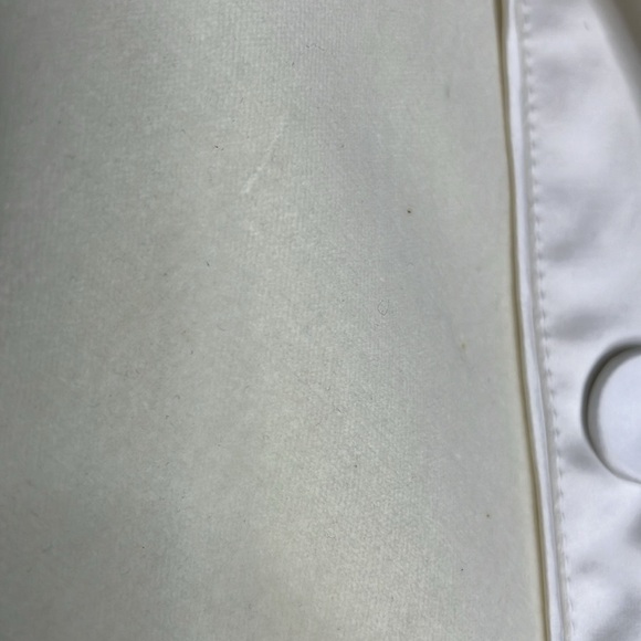 Hugo Boss US Sz 10 Cream Velvet with Satin Trim Snap Front Blazer - Picture 12 of 12